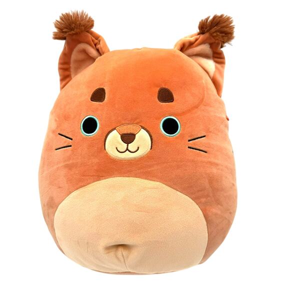SQUISHMALLOWS NWT 14 Inch Plush Ferraz the Caracal Cat Orange Feline Stuffed Toy - Picture 2 of 7